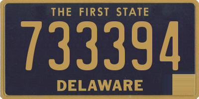 DE license plate 733394