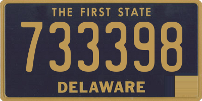 DE license plate 733398