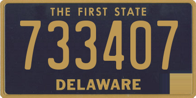 DE license plate 733407