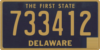 DE license plate 733412