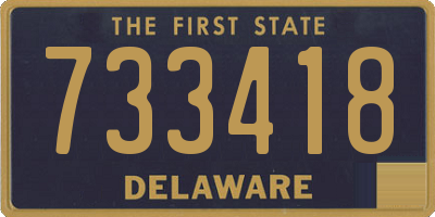 DE license plate 733418