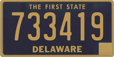 DE license plate 733419