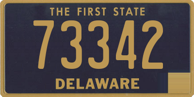 DE license plate 73342