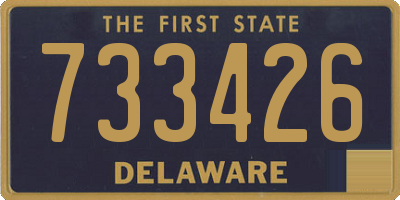 DE license plate 733426