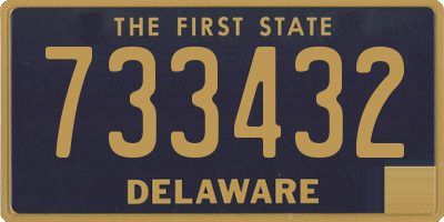 DE license plate 733432