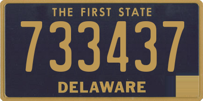 DE license plate 733437