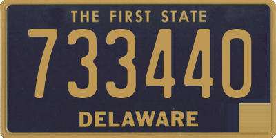 DE license plate 733440