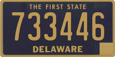DE license plate 733446