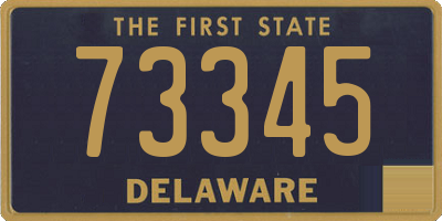 DE license plate 73345