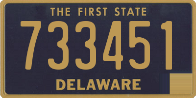 DE license plate 733451