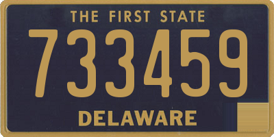 DE license plate 733459