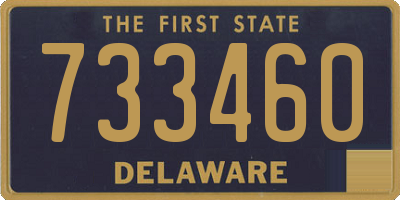 DE license plate 733460