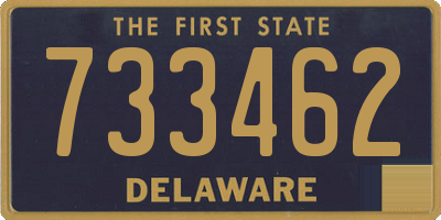 DE license plate 733462