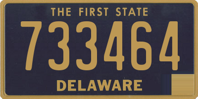 DE license plate 733464