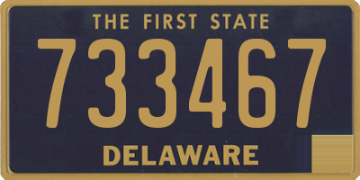 DE license plate 733467