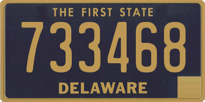DE license plate 733468