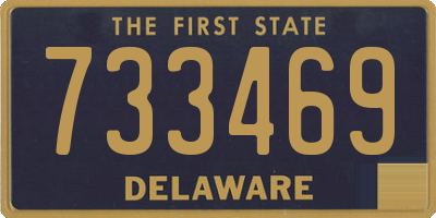 DE license plate 733469