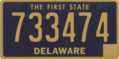 DE license plate 733474