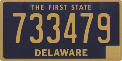 DE license plate 733479