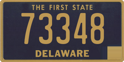 DE license plate 73348