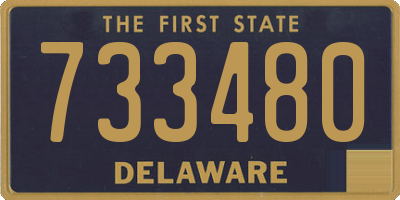 DE license plate 733480