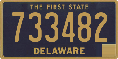 DE license plate 733482