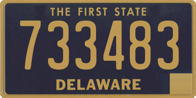 DE license plate 733483