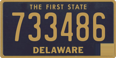 DE license plate 733486