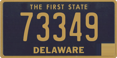 DE license plate 73349