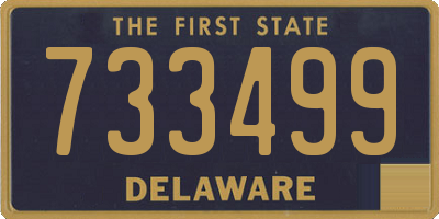 DE license plate 733499
