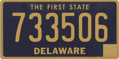 DE license plate 733506
