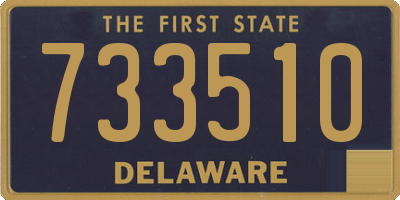 DE license plate 733510