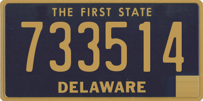 DE license plate 733514