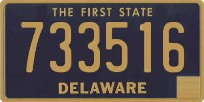 DE license plate 733516