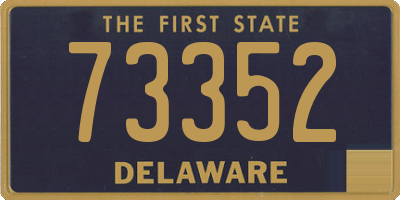 DE license plate 73352