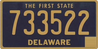 DE license plate 733522