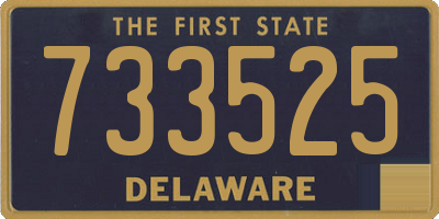 DE license plate 733525