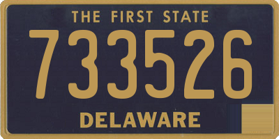 DE license plate 733526