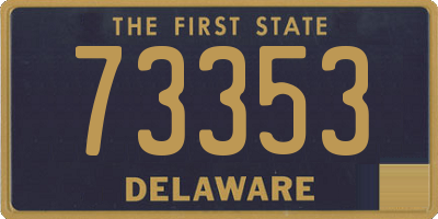 DE license plate 73353