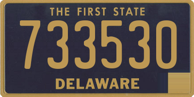 DE license plate 733530
