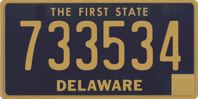 DE license plate 733534
