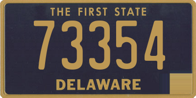 DE license plate 73354