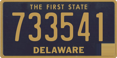 DE license plate 733541