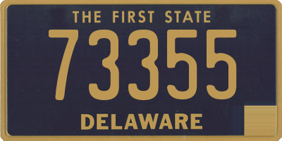 DE license plate 73355