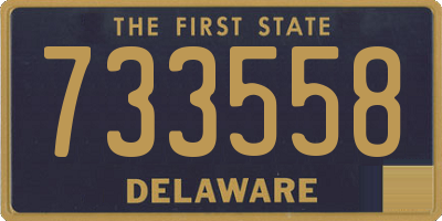 DE license plate 733558
