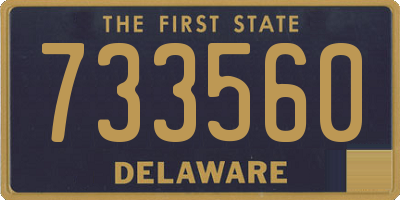 DE license plate 733560
