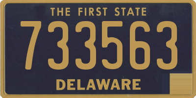 DE license plate 733563