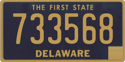 DE license plate 733568