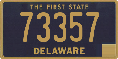 DE license plate 73357