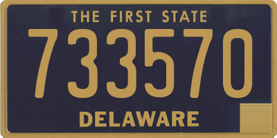 DE license plate 733570